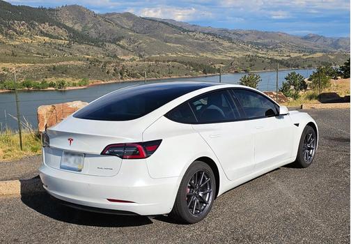 White 2020 Tesla Model 3 Long Range