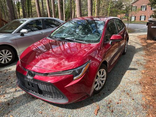 Red 2022 Toyota Corolla LE