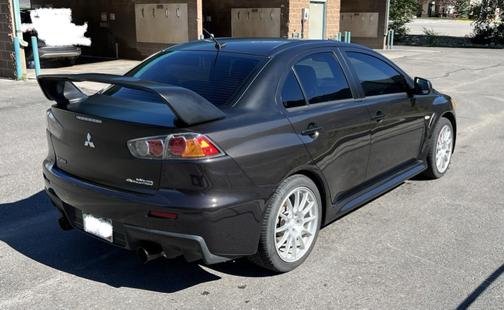Black 2014 Mitsubishi Lancer Evolution GSR