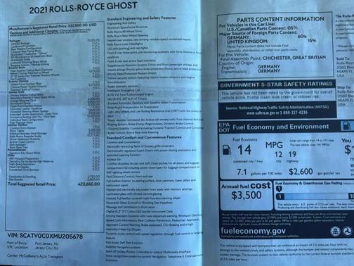 2021 Rolls-Royce Ghost Base