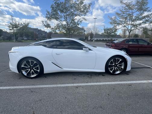 White 2019 Lexus LC 500 Base