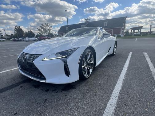 White 2019 Lexus LC 500 Base