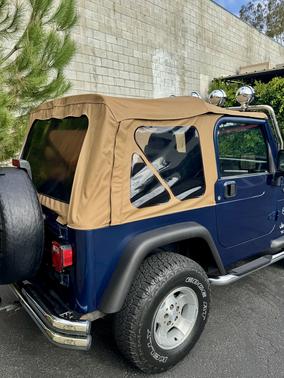 Blue 2003 Jeep Wrangler Sport