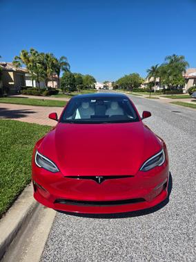 Red 2022 Tesla Model S Long Range