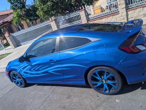 Blue 2019 Honda Civic Sport