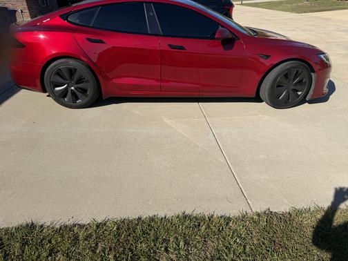 Red 2025 Tesla Model S AWD