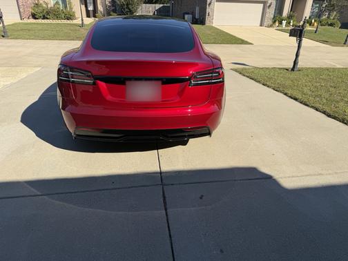 Red 2025 Tesla Model S AWD