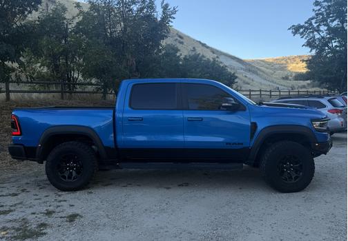 Blue 2021 RAM 1500 TRX