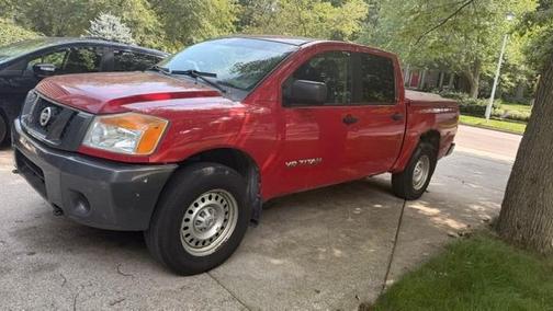 Red 2008 Nissan Titan XE