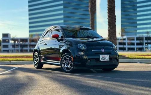 Black 2017 FIAT 500e Battery Electric