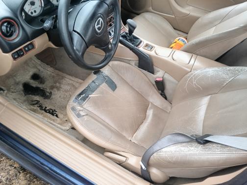 Blue 2002 Mazda MX-5 Miata Base