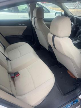 White 2019 Honda Civic LX