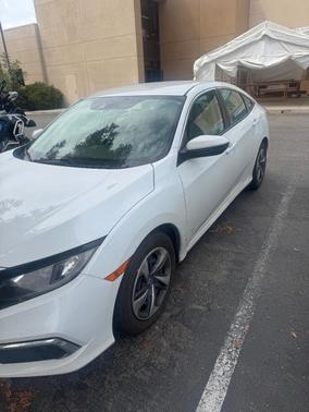 White 2019 Honda Civic LX