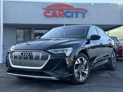 Black 2022 Audi e-tron Sportback S line Premium Plus