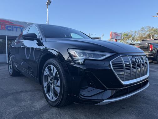 Black 2022 Audi e-tron Sportback S line Premium Plus
