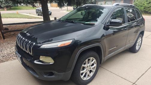 Black 2014 Jeep Cherokee Latitude