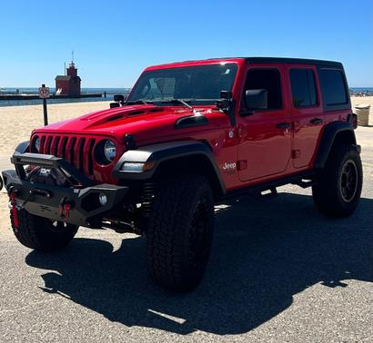 Red 2019 Jeep Wrangler Unlimited Sport S