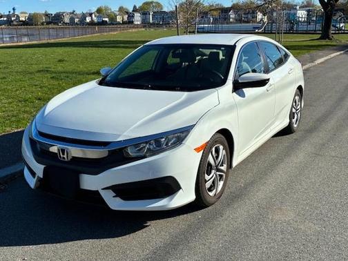 White 2018 Honda Civic LX
