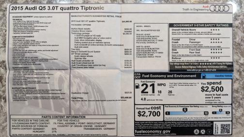 2015 Audi Q5 3.0T Premium Plus