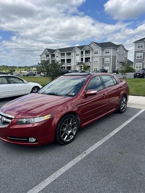 Red 2007 Acura TL Type S