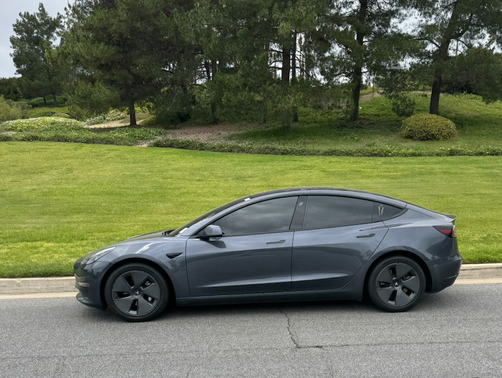 Gray 2022 Tesla Model 3 Base