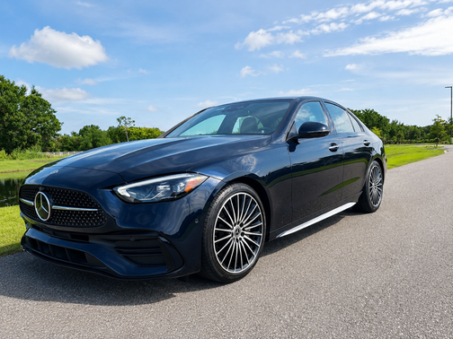 Blue 2023 Mercedes-Benz C-Class C 300