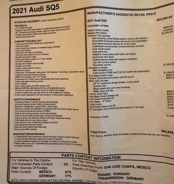 2021 Audi SQ5 3.0T Premium Plus