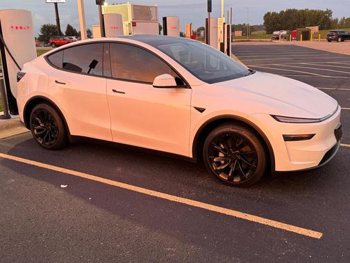 White 2026 Tesla Model Y Long Range Launch Series AWD