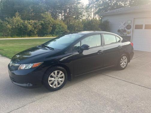 Black 2012 Honda Civic LX