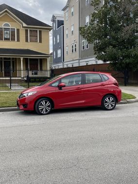 Red 2016 Honda Fit EX