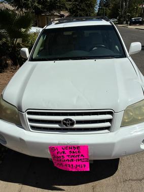 White 2003 Toyota Highlander Limited