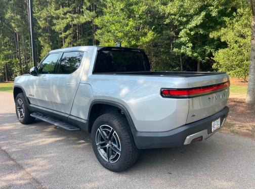 Silver 2025 Rivian R1T Adventure Dual-Motor Standard Pack