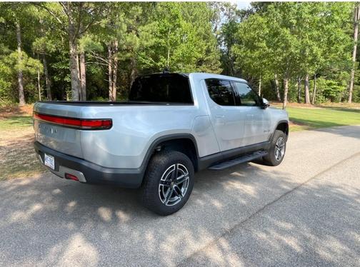 Silver 2025 Rivian R1T Adventure Dual-Motor Standard Pack