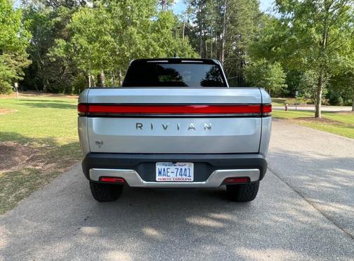 Silver 2025 Rivian R1T Adventure Dual-Motor Standard Pack