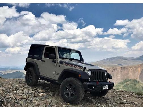 Beige 2017 Jeep Wrangler Rubicon