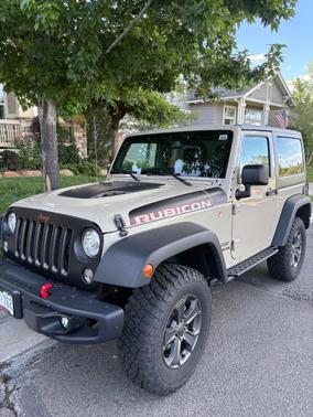 Beige 2017 Jeep Wrangler Rubicon