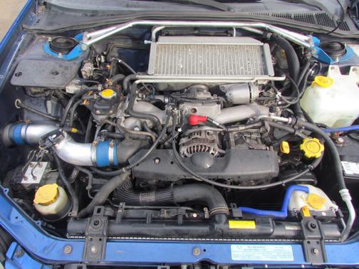 Blue 2002 Subaru Impreza WRX