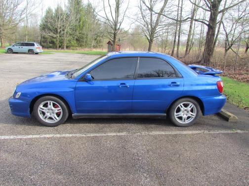 Blue 2002 Subaru Impreza WRX