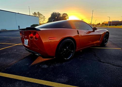 Orange 2007 Chevrolet Corvette Base