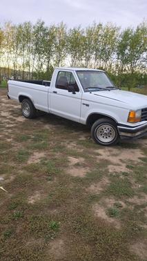 White 1992 Ford Ranger Custom