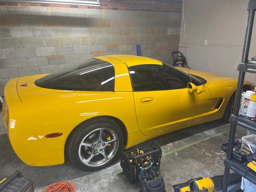 Yellow 2001 Chevrolet Corvette Base