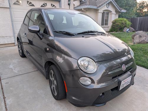 Silver 2015 FIAT 500e Battery Electric