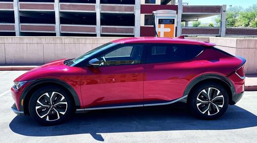 Red 2024 Kia EV6 Wind