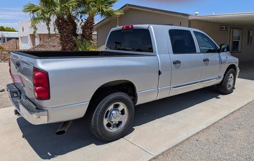 Silver 2007 Dodge Ram 3500 Laramie Mega Cab DRW
