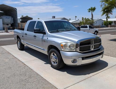 Silver 2007 Dodge Ram 3500 Laramie Mega Cab DRW
