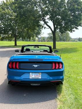 Blue 2020 Ford Mustang EcoBoost Premium