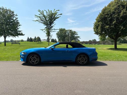 Blue 2020 Ford Mustang EcoBoost Premium