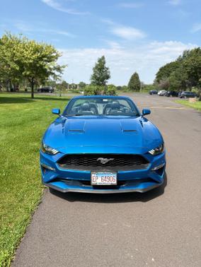 Blue 2020 Ford Mustang EcoBoost Premium