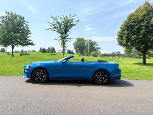 Blue 2020 Ford Mustang EcoBoost Premium