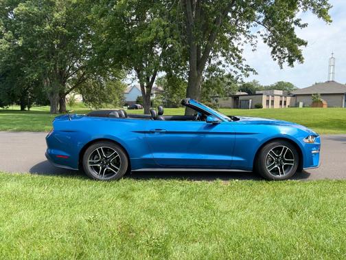 Blue 2020 Ford Mustang EcoBoost Premium